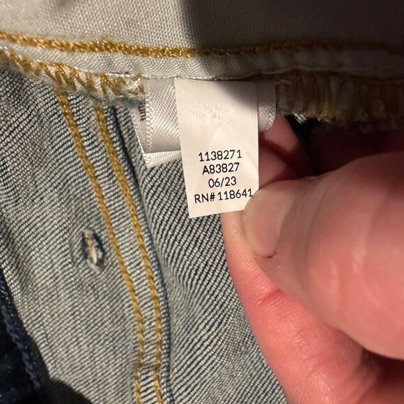 NWT Lane Bryant Signature Fit Wide Leg Womens Plus Sz 24 Dark Wash Denim Jeans - Picture 8 of 11